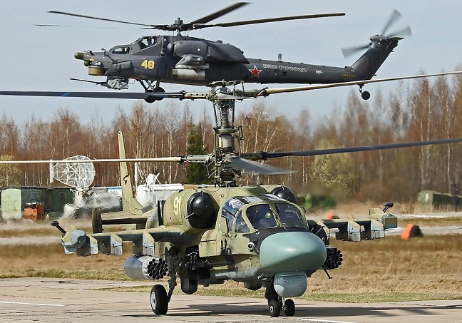 Rusia envía nuevos helicópteros Mi-28 y Ka-52 a Siria
